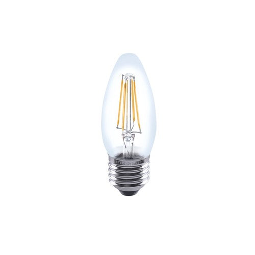 Integral Omni Filament Candle Bulb E27 470Lm 4.2W 2700K Dimmable 320 Beam Clear Full Glass