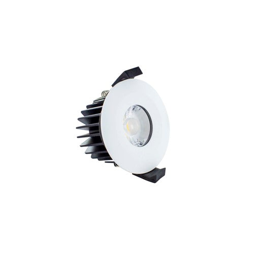 Integral Low-Profile Fire Rated Downlight 70-75Mm Cutout Ip65 520Lm 6W 4000K 38 Beam Dimmable 86Lm/W White