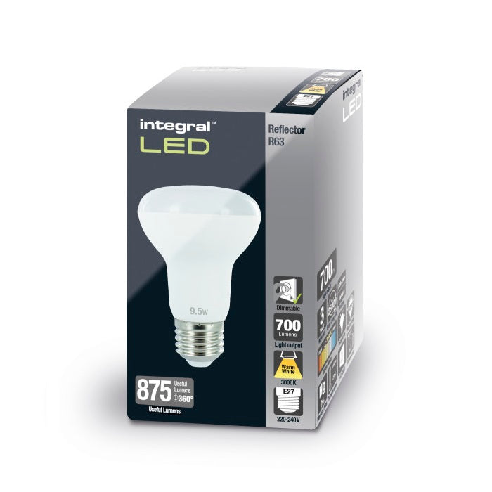 Integral LED R63 Bulb E27 9w 3000K