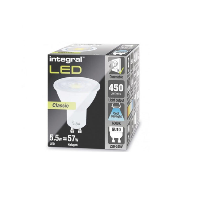 Integral LED GU10 470Lm 5.5W 6500K