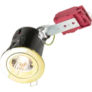 Knightbridge 230V 50W Fixed IC Rated Fire- Rated GU10 Downlight