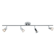 Knightbridge 230V GU10 Quad Bar Spotlight - Chrome