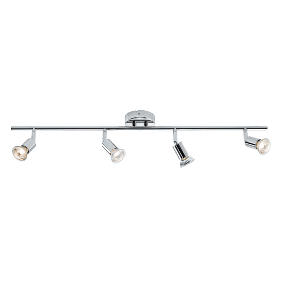 Knightbridge 230V GU10 Quad Bar Spotlight - Chrome