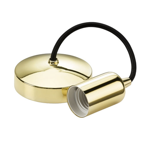 Knightbridge E27 Pendant Set 6" - Polished Brass