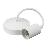 Knightbridge E27 Pendant Set 6" - Matt White