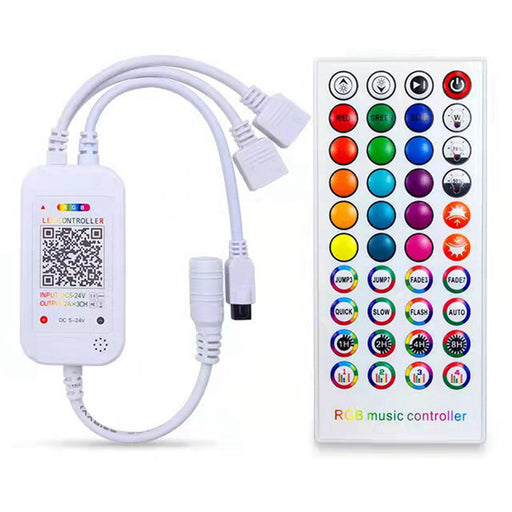 40Key Bluetooth LED Music Controller Android/IOS For RGB LED Strip Light DC5-24V