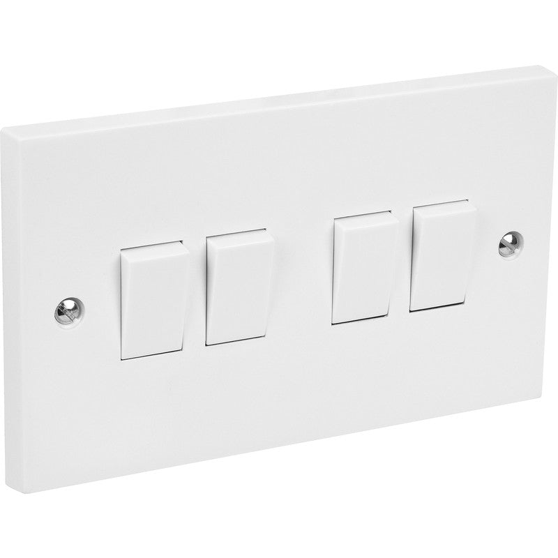 AXIOM SWITCH 10A 4G 2WAY SQUERE EDGE