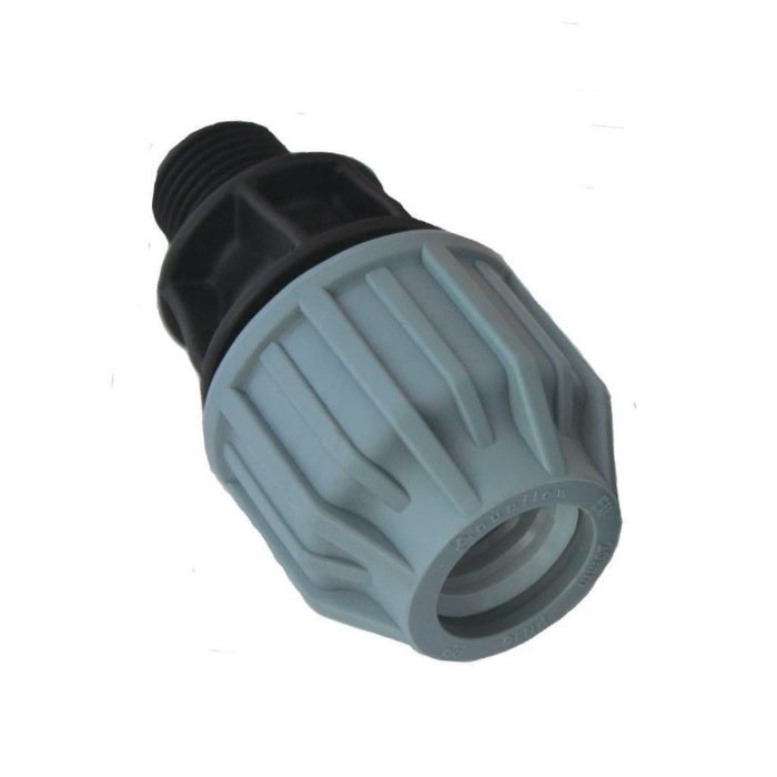 Aquaflow 50mm X 1 1/2" MDPE Water Pipe Male Iron Coupling