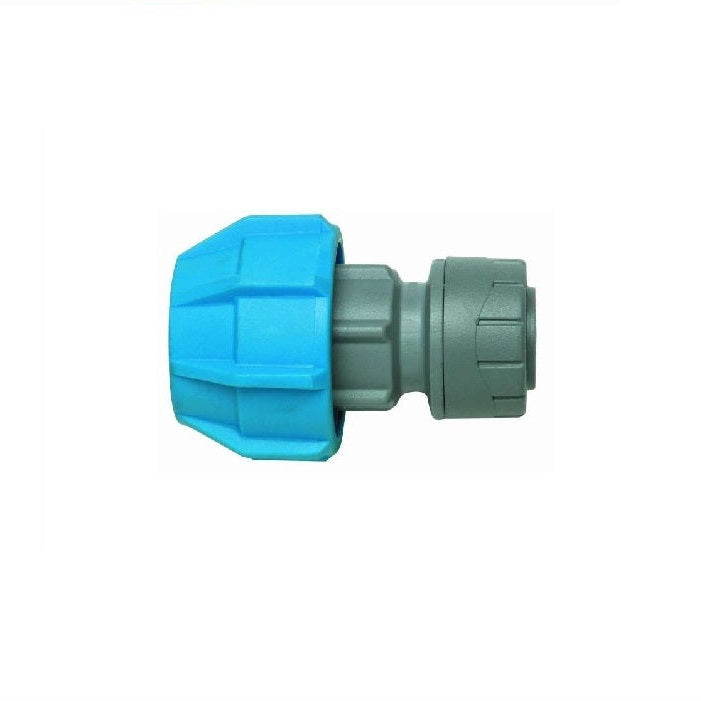 Polypipe MDPE Polyfast Adaptor 22mm X 25mm Cold Water Only - PLUPB422522