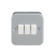 Knightsbridge Metal Clad 10AX 3G 2-Way Switch