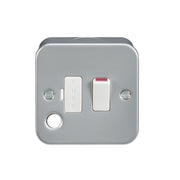 Knightsbridge Metal Clad 13A Switched Fused Spur Unit with Flex Outlet