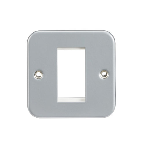 Knightsbridge Metal Clad 1G Modular Faceplate