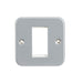 Knightsbridge Metal Clad 1G Modular Faceplate