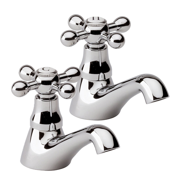 Taurus Victorian Chrome Basin Taps Pair