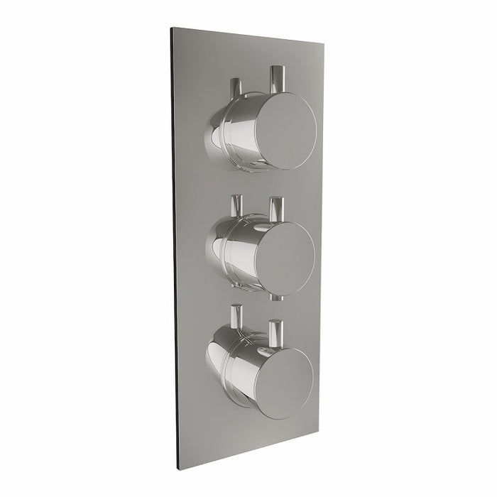 Scudo Triple Oval Handle, 2 Outlet Concealed Valve