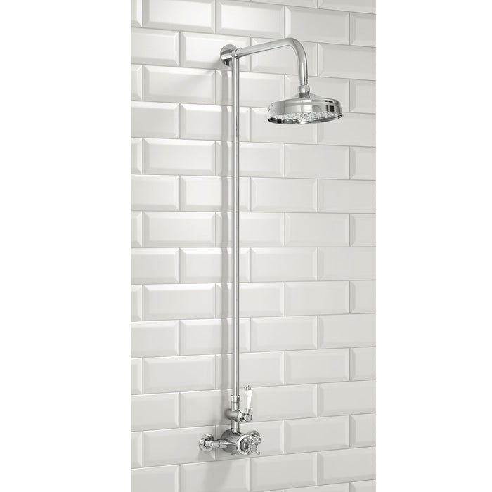 Scudo Traditional Rigid Riser Shower with Fixed Head