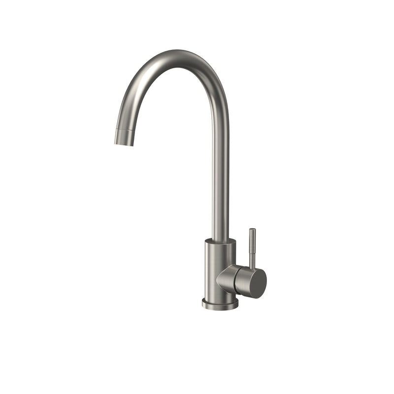 Scudo Manhattan Brushed Stainless Steel Kitchen Mixer Tap