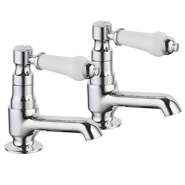 Fresssh Ali Bath Pillar Taps Chrome Pair