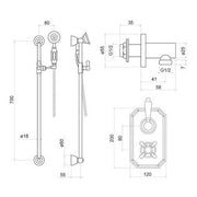 Trisen TSS106 Sterma Thermostatic Shower with slide rail