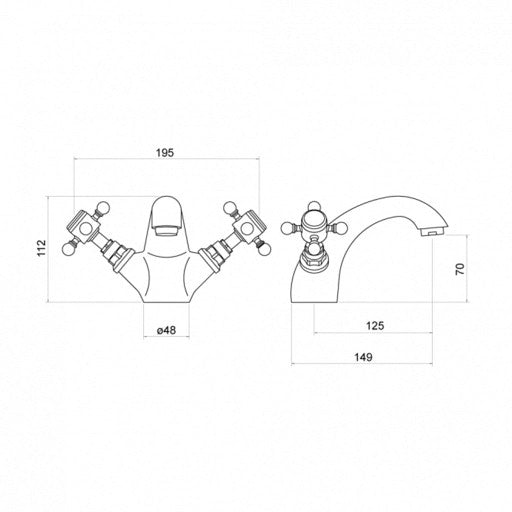 Trisen Formby TT102 Mono Basin Mixer Chrome