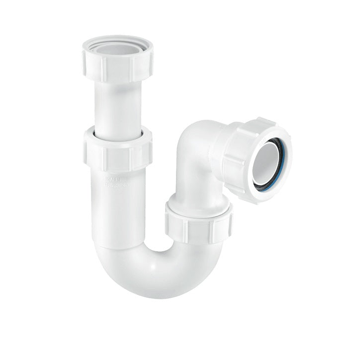 McAlpine 1½" Adjustable Inlet Tubular Swivel ‘P’ Trap ASC10