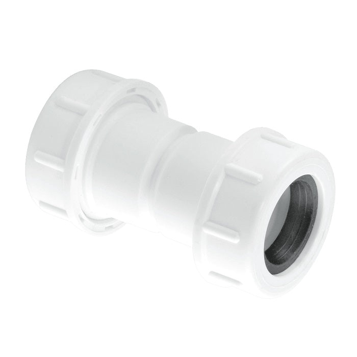 McAlpine 19/23mm Flexible to Rigid Overflow Pipe Straight Connector