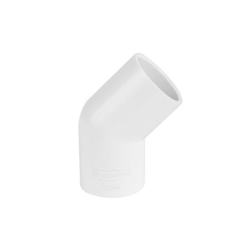 Aquaflow 135d 3/4" Overflow Obtuse Bend White