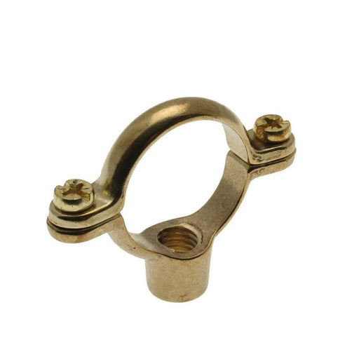 Embrass Peerless 15mm Die-Cast Single Ring Clip Brass