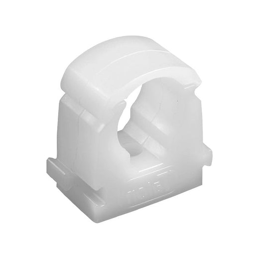 Embrass Peerless 15mm Plastic Pipe Clip Hinged Single