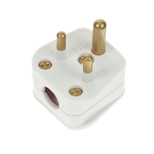 Click Mode 2A Round Pin Plug White