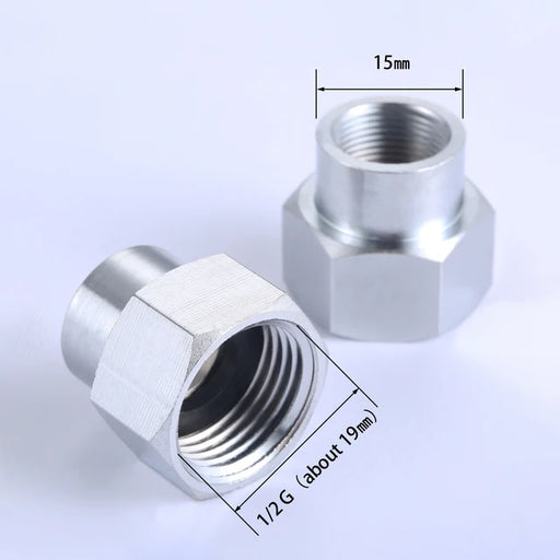 High Pressure Pipe Fitting Converter M15X1" Female To 1/2" G Female for Connect Shower/Sink Faucet/Garden Hose