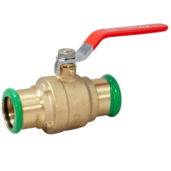 35mm Pegasus PressFit Lever Ball Valve - Red Handle