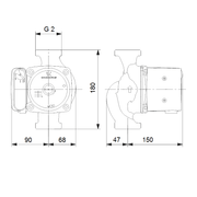 Grundfos UPS 32-100N 180M 98057249 NIRO 1x230V 50H
