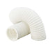 125mm White Flexible PVC Hose Ducting 3m