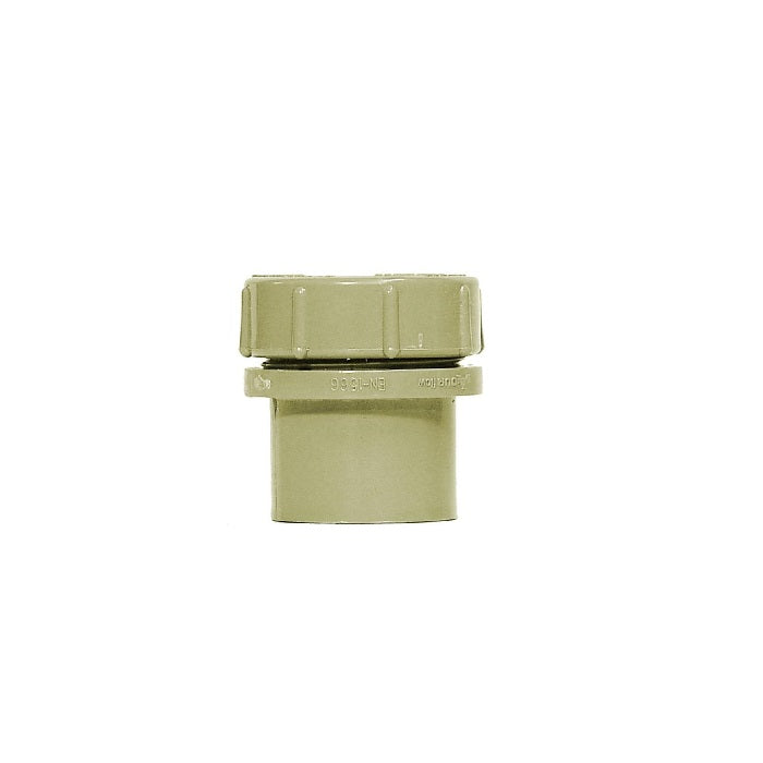 AQUAFLOW 50MM ACCESS PLUG WITH SCREW CAP - GREY