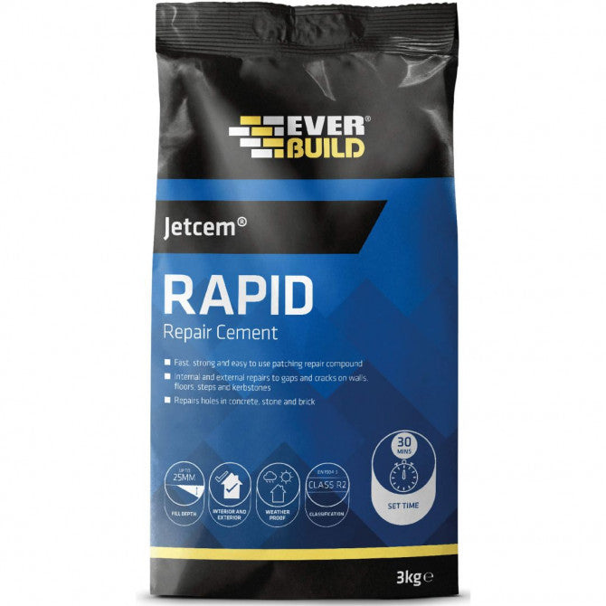 Everbuild Jetcem Rapid Setting Cement 3Kg