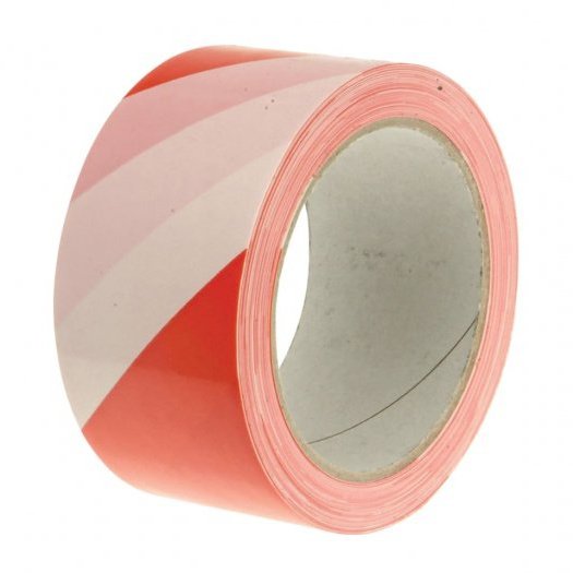 Faithfull Professional Self-Adhesive Hazard Tape Black/Yellow 50mm x 33m
