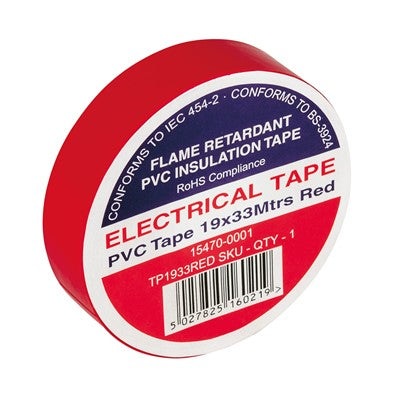 PVC Insulation Tape 19X33M Red