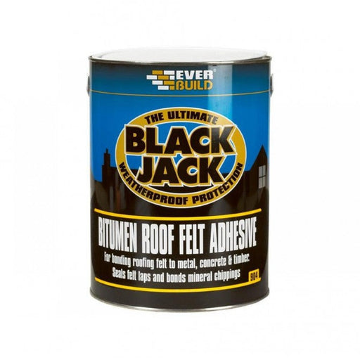 Everbuild Black Jack Black Bitumen Paint 1L
