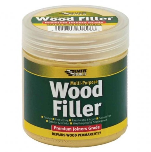 Everbuild Multi Purpose Wood Filler, 250ml, Light Stainable