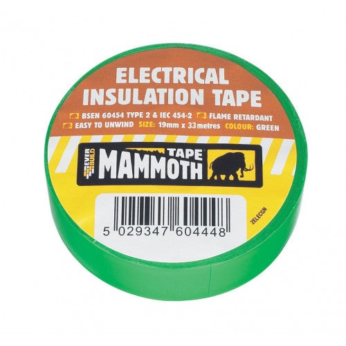 Everbuild Mammoth PVC Tape 19MMX33M Green