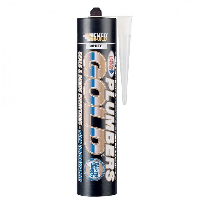 EverBuild Plumbers Gold Sealant Adhesives White 300ml