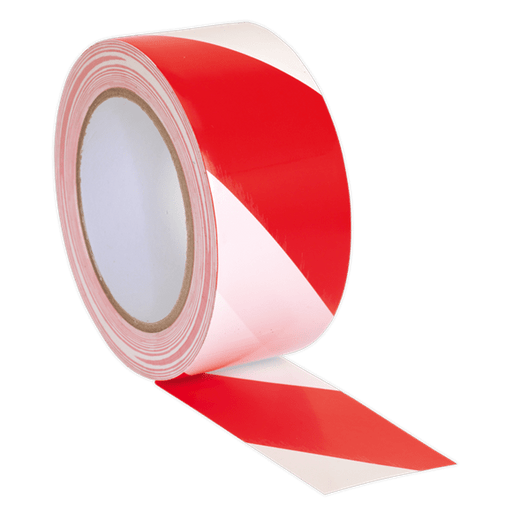 Hazard Warning Tape Red/White