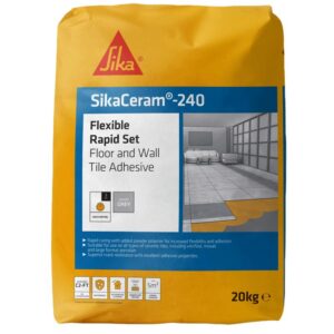 SikaCeram Flexible Rapid Set Tile Adhesive Grey 20kg