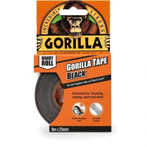 Gorilla Tape To Go 9.14mm x 25m Black