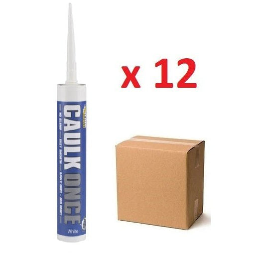 Everbuild Caulk Once White 295ml - 12Pcs