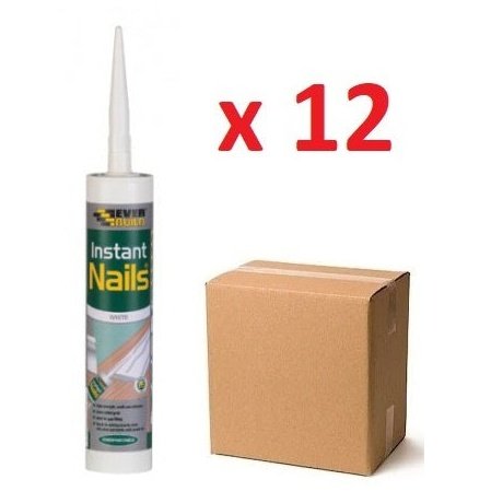 Everbuild Instant Nails 290ml White - Box of 12