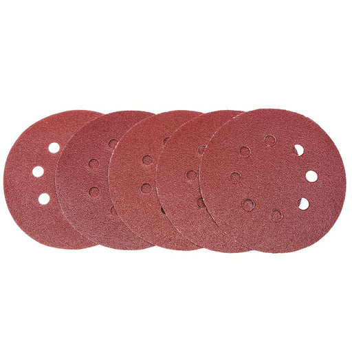 BlueSpot 125mm 80 Grit Sanding Disc 6 Pack