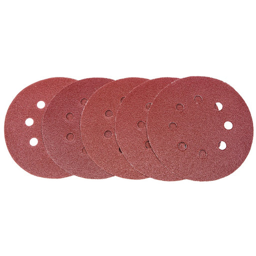 BlueSpot 125mm Mixed Grit Sanding Disc 6 Pack