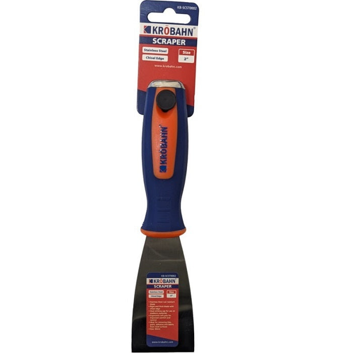 Krobahn Stainless Steel Chisel End Edge Scraper - 2"